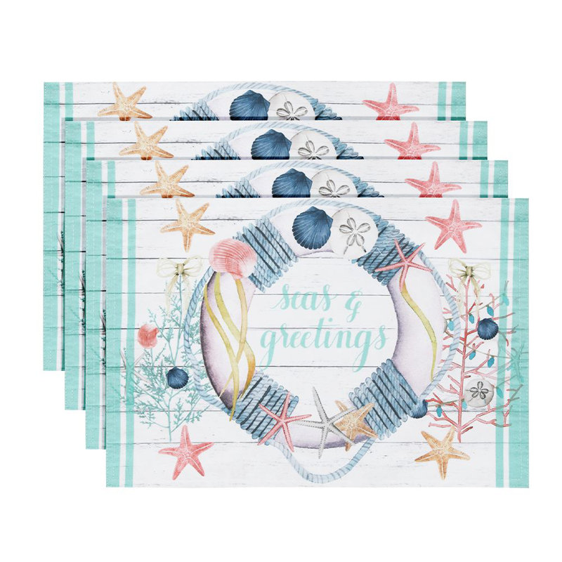 Highland Dunes Coastal Christmas 18" x 12" Placemat Wayfair